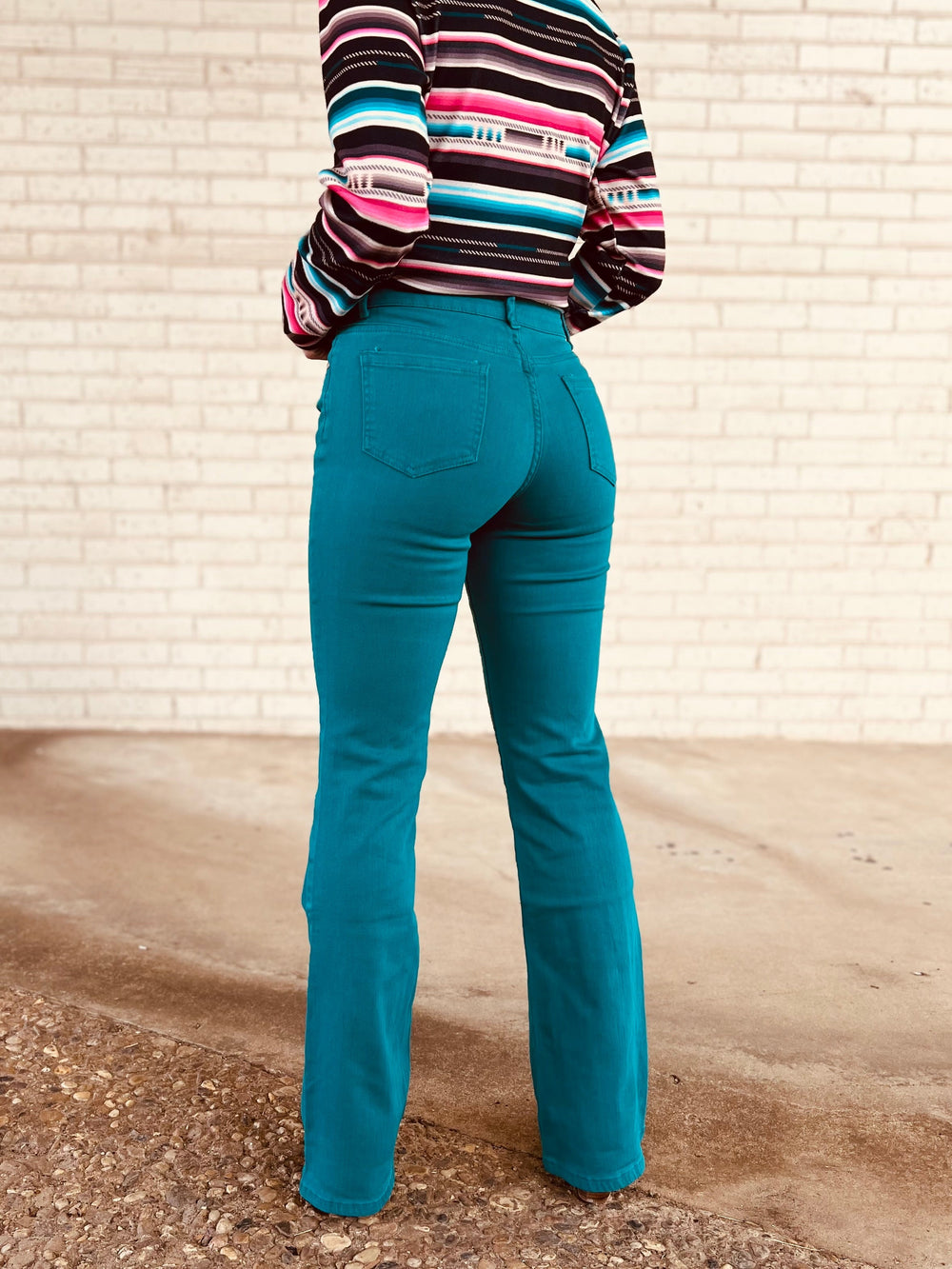 Walking West Denim Teal | gussieduponline