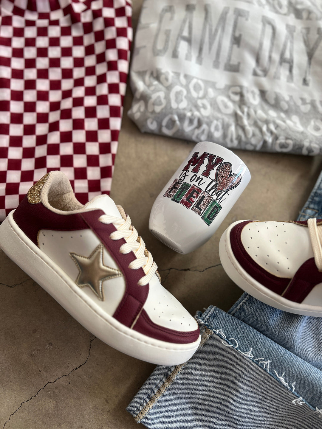 My Heart Is On That Field 12 oz. Cup | gussieduponline