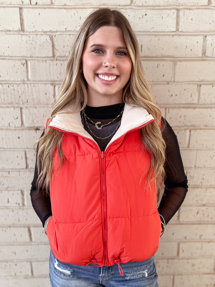 Woven Reversible Vest - Multiple Colors | gussieduponline