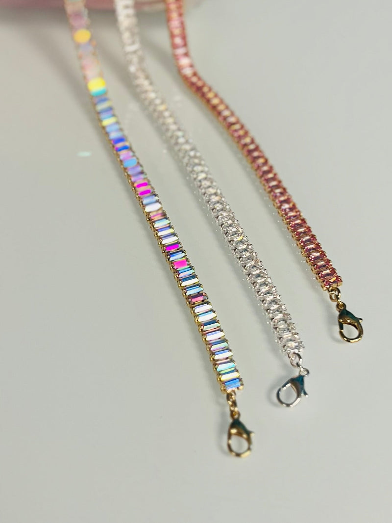Posh Tennis Necklace- 3 colors