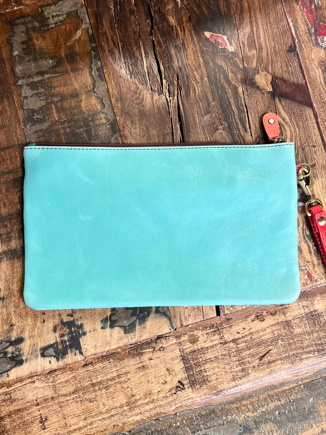 Vance Triple Zip Leather Wristlet- 3 colors | gussieduponline