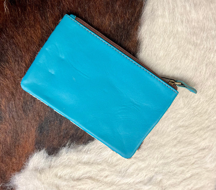 Vance Triple Zip Leather Coin Pouch -3 colors | gussieduponline