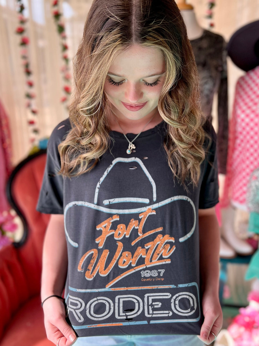 1987 Fort Worth Rodeo Holy Tee | gussieduponline