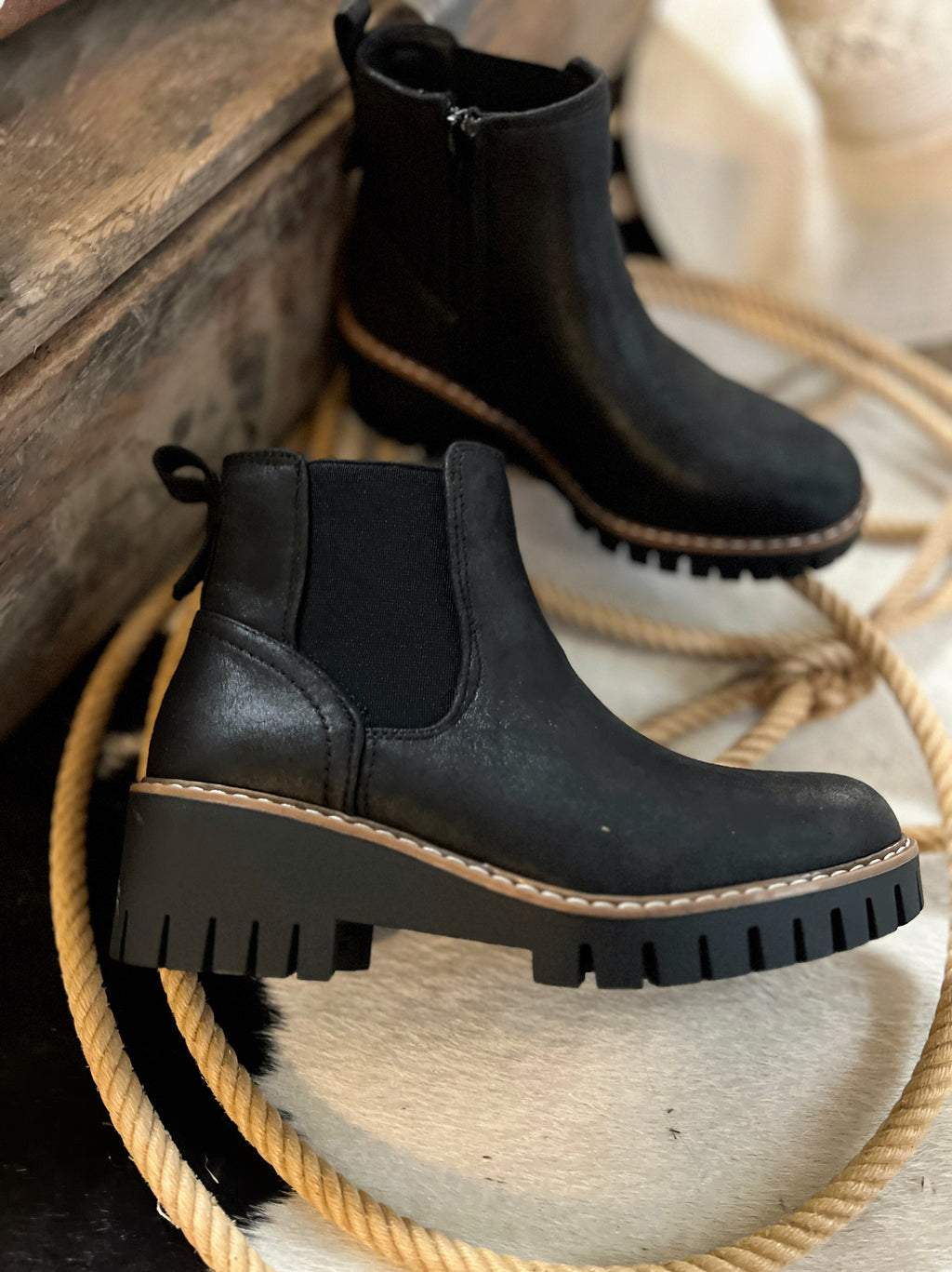 Stomping In Pasadena Black Booties | gussieduponline