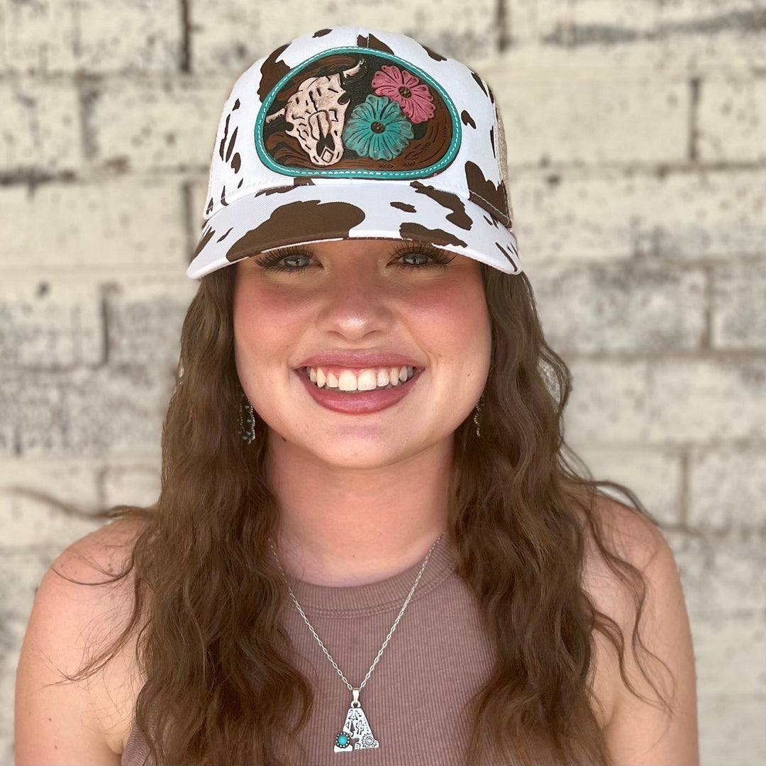 Myra Tooled Leather Ball Caps | gussieduponline