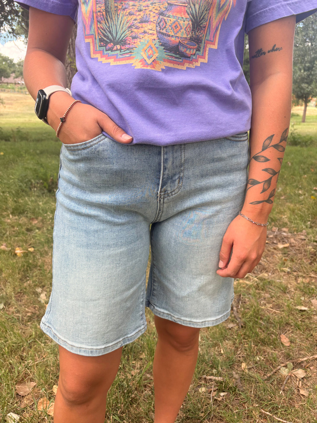 Sterling Kreek Bermuda Denim Shorts