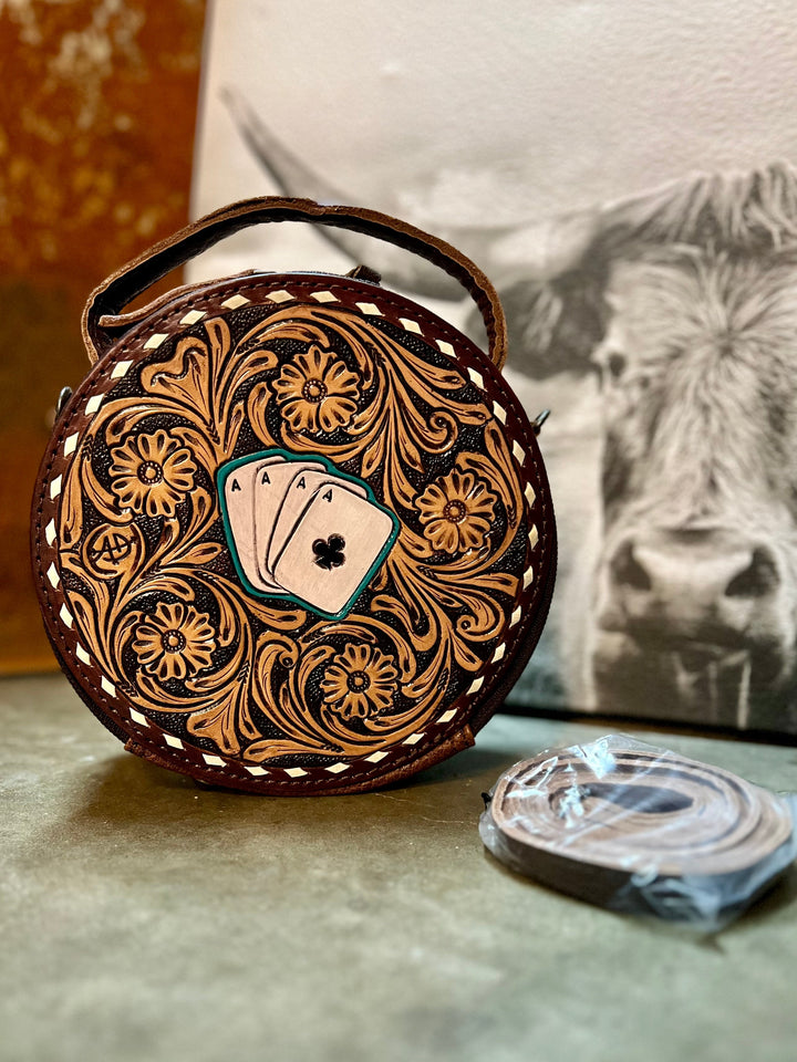 Darling Ace Tooled Leather Bag | gussieduponline