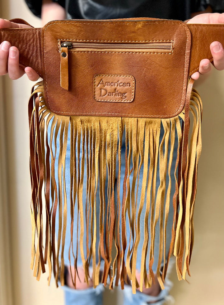 Darling Bull Tooled Front Sling Bag | gussieduponline