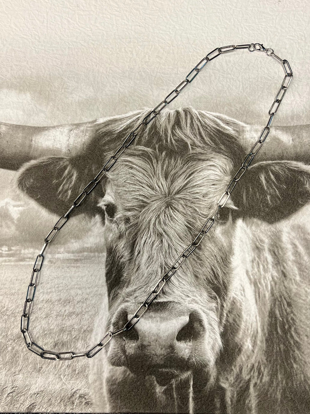 30" Chunky Chain Link Necklace | gussieduponline