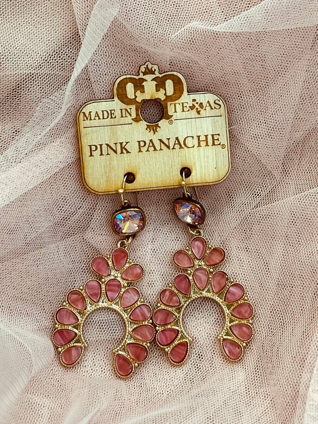 The Pink Standard Panache Blossom Earrings | gussieduponline