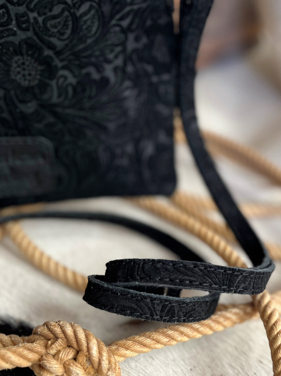 Darling Tooled Embossed Leather Crossbody | gussieduponline