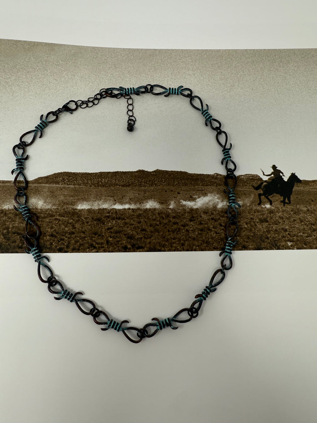 Barbed Wire Short Chain Necklace