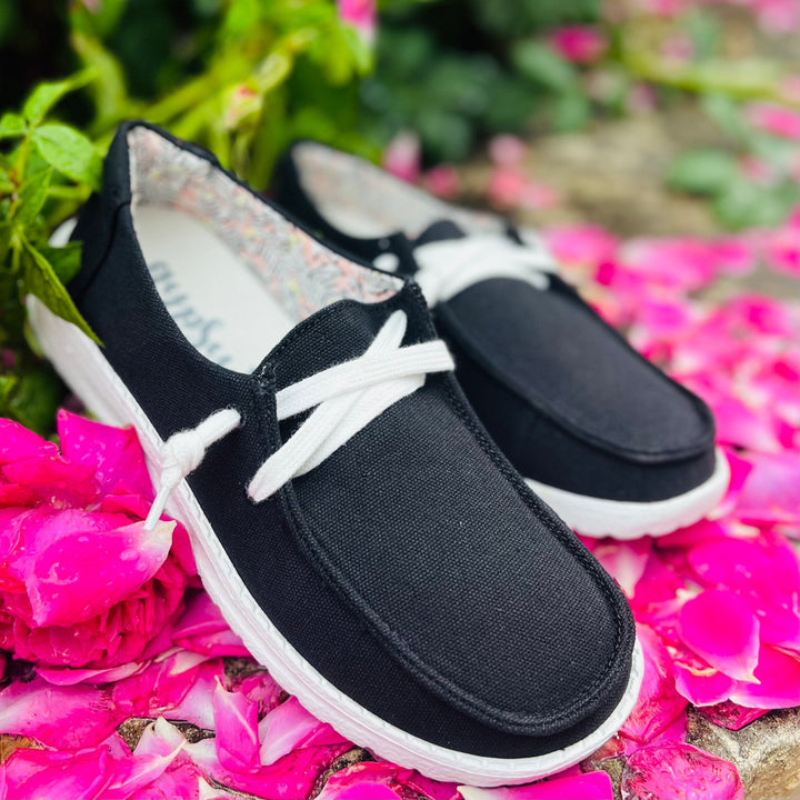 Basic Black Loafers | gussieduponline