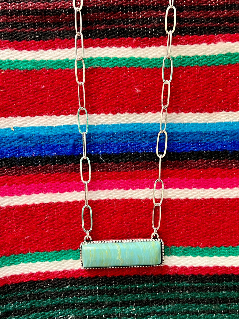 Turquoise Chained to Me Necklace