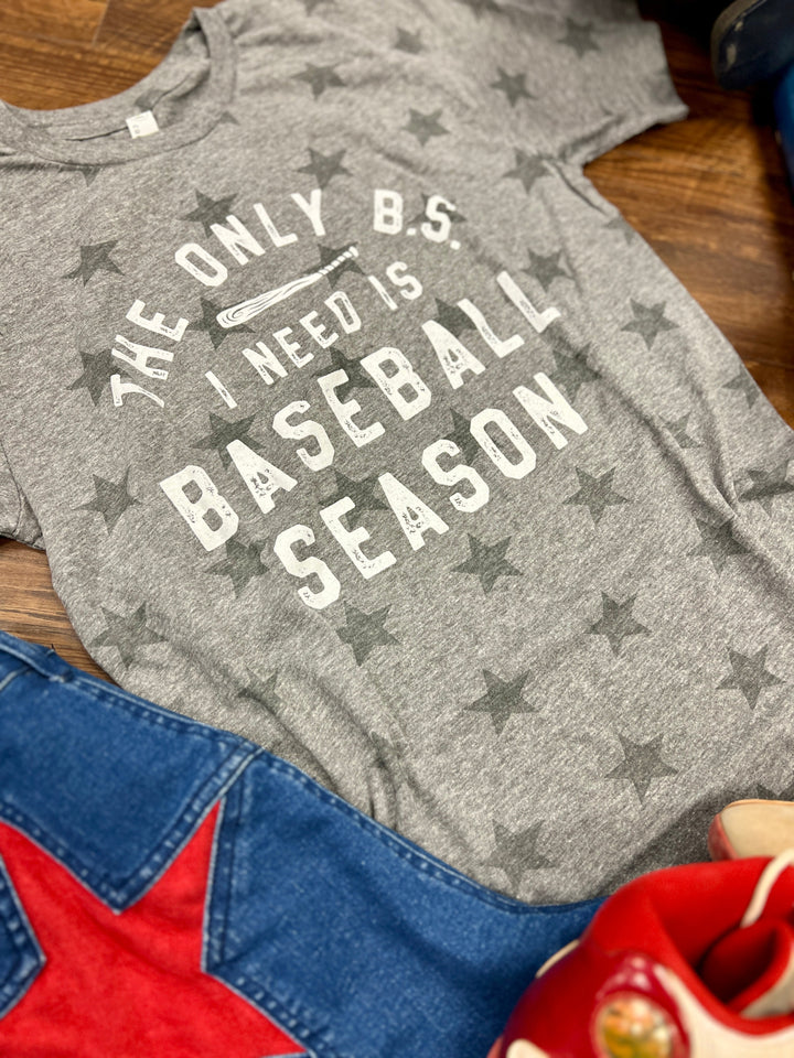 I Need Baseball Season Star Tee | gussieduponline