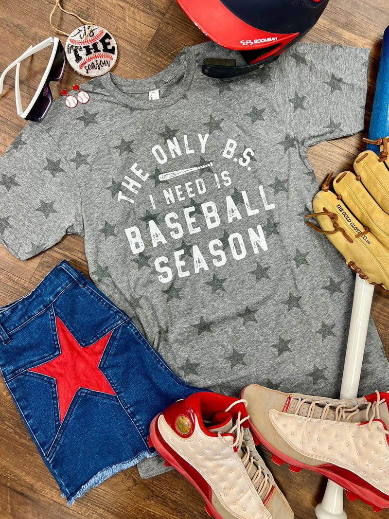 I Need Baseball Season Star Tee | gussieduponline
