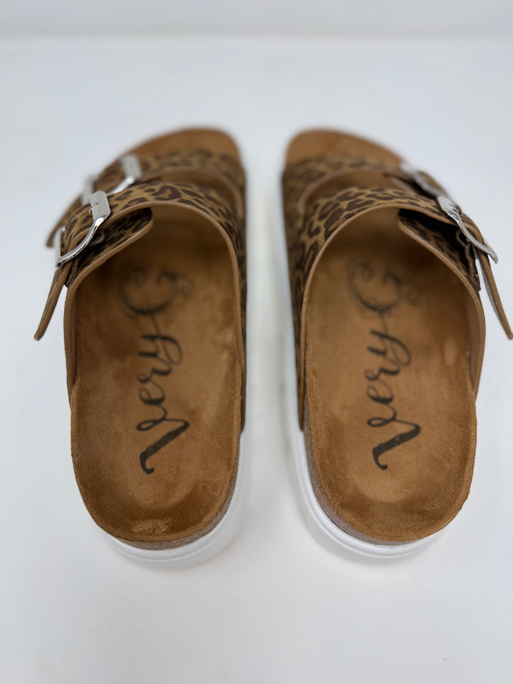 Jazmin Brown Leopard Platform Sandals