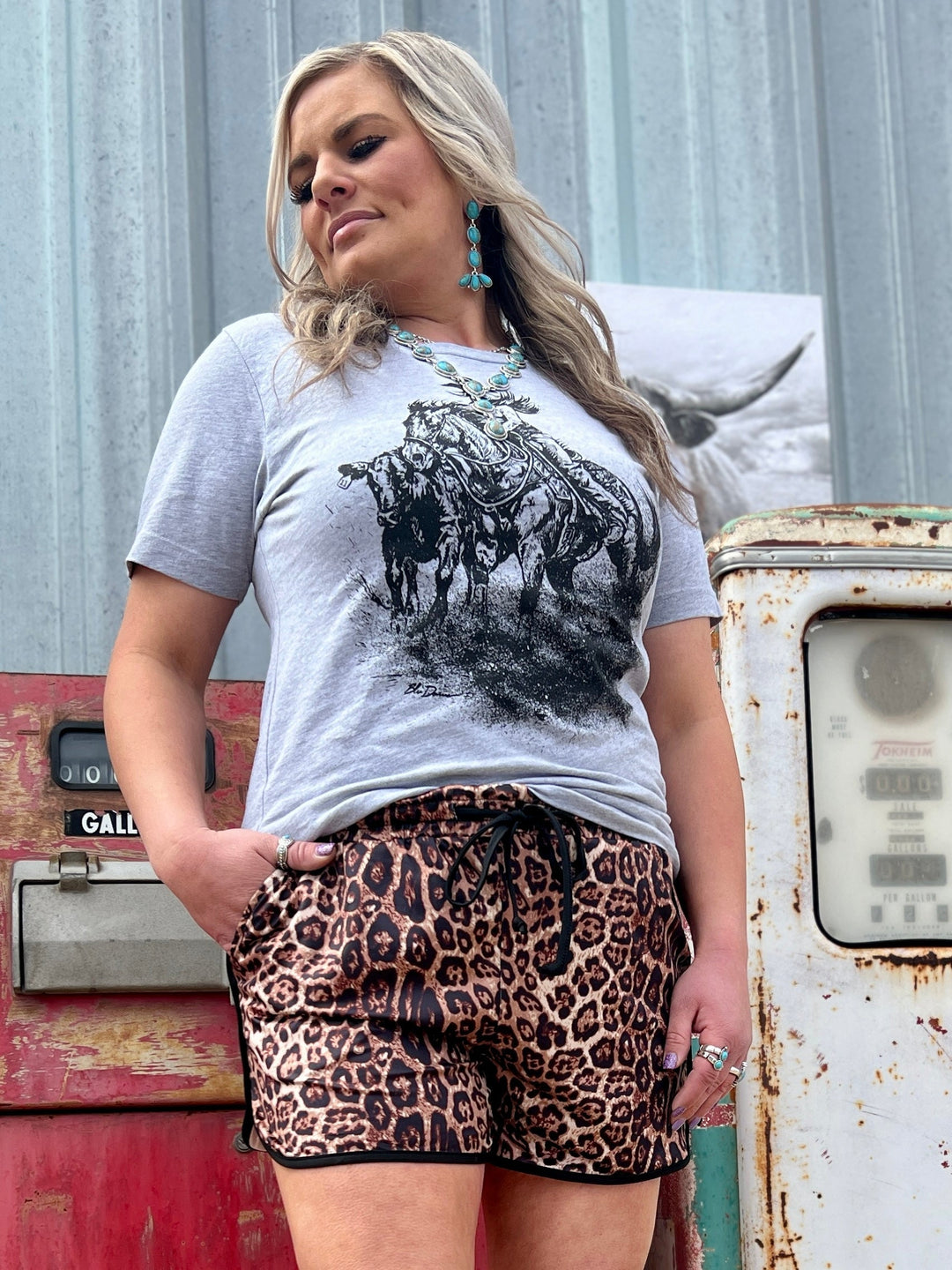 PLUS Down The Fence Gray Tee | gussieduponline