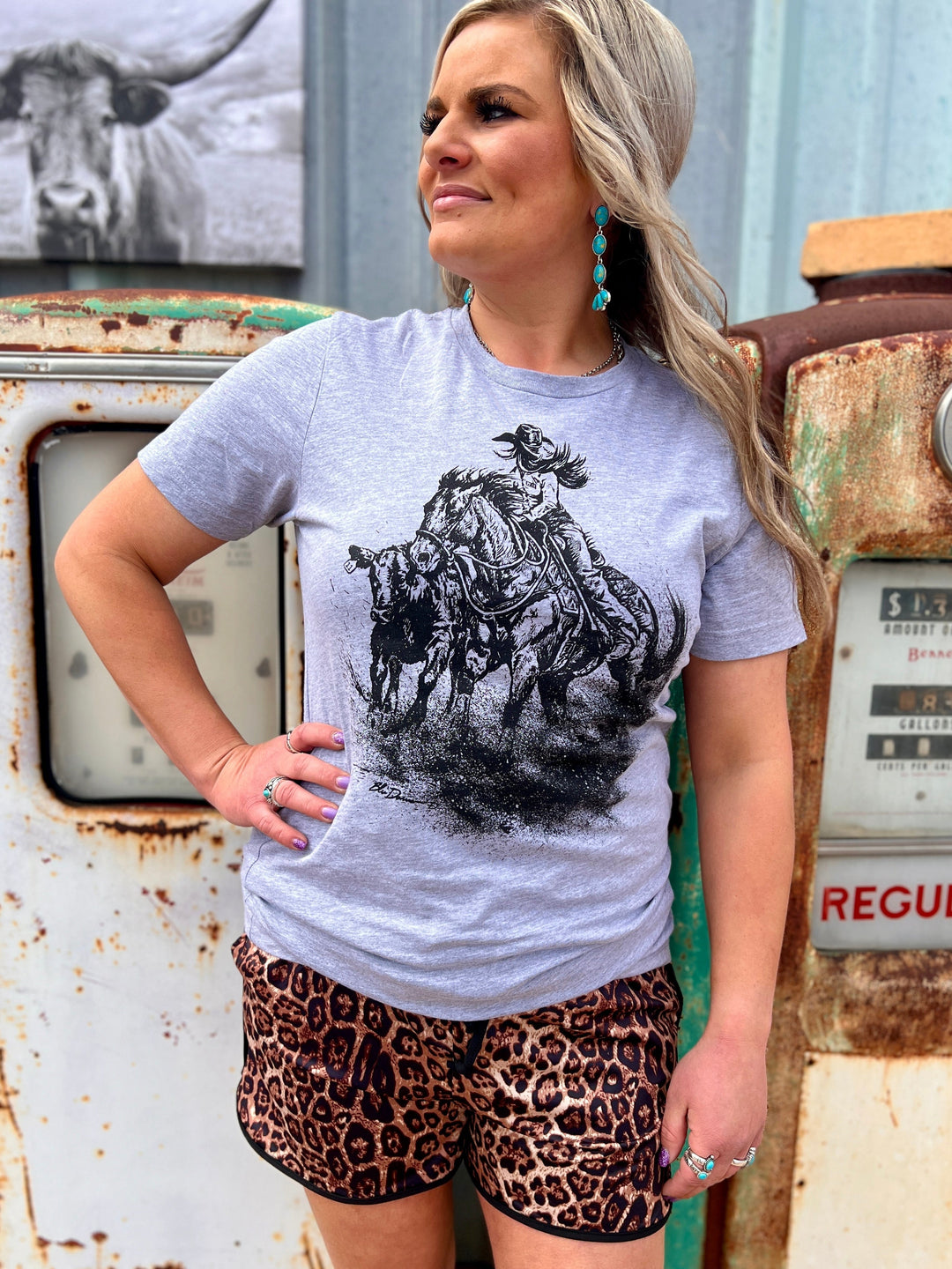 PLUS Down The Fence Gray Tee | gussieduponline