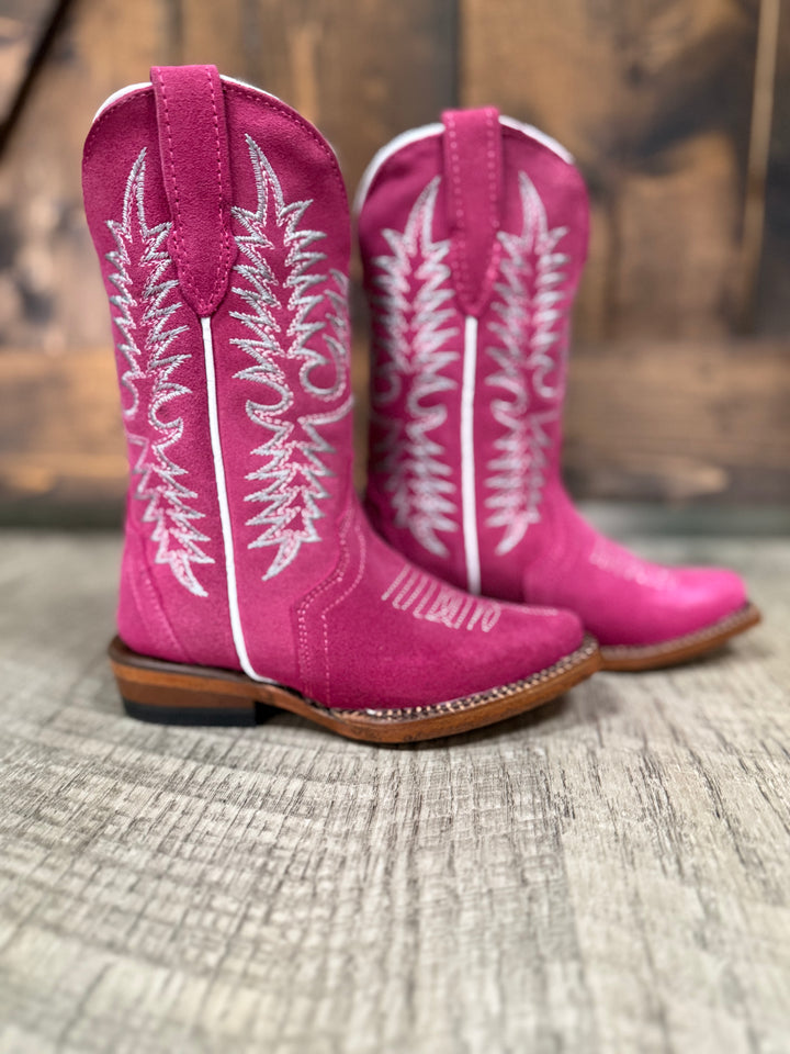 KIDS Tanner Mark Pink Roughy Boots