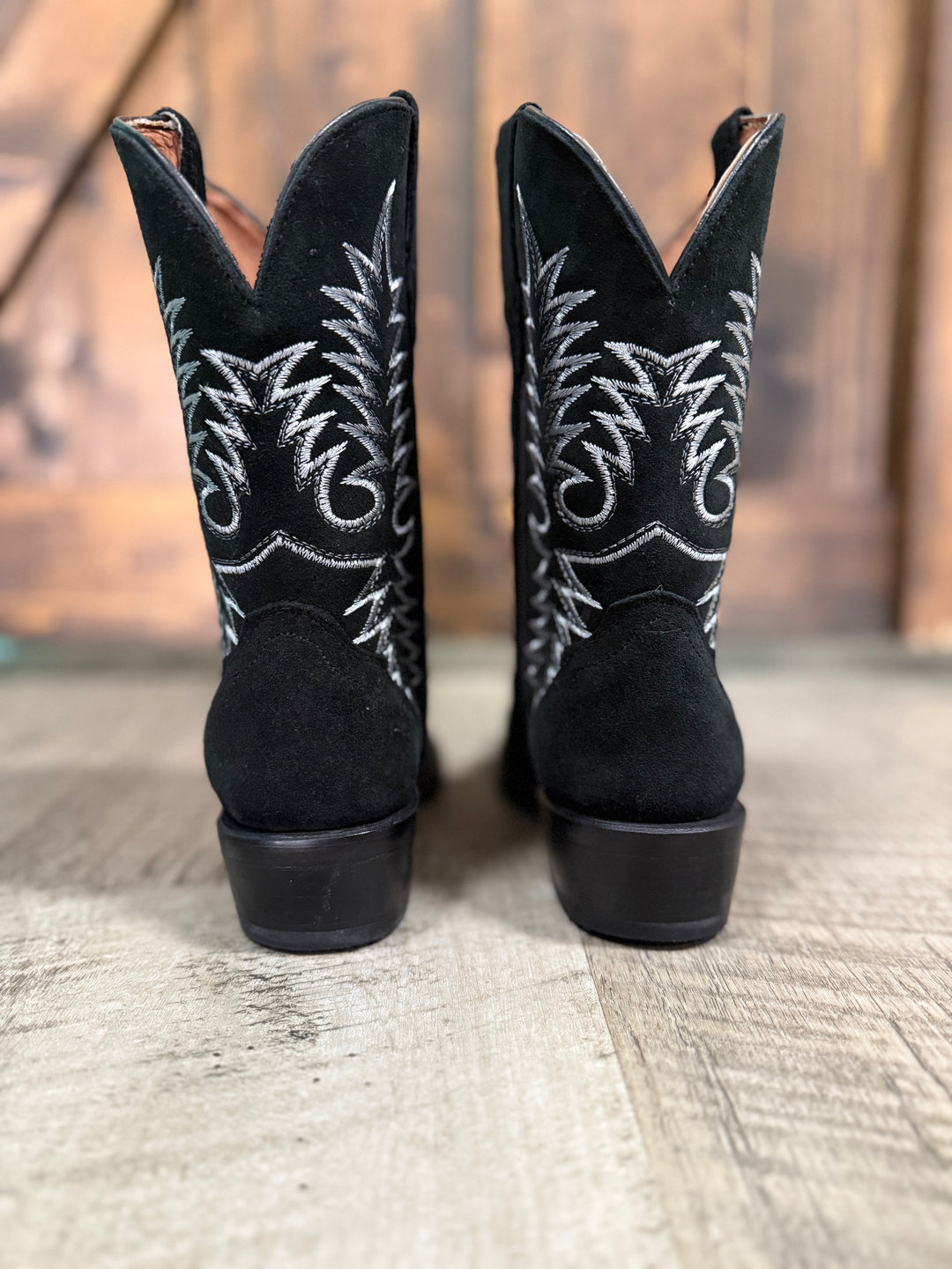 KIDS Tanner Mark Black Roughy Boots