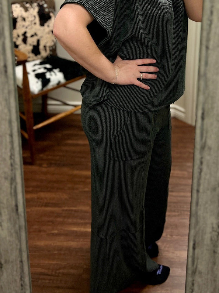 Charcoal Kick Back Lounger Pants | gussieduponline