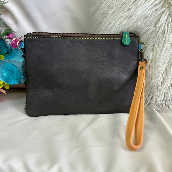 Evie Striped Leather Wristlet and Crossbody- 3 Colors | gussieduponline