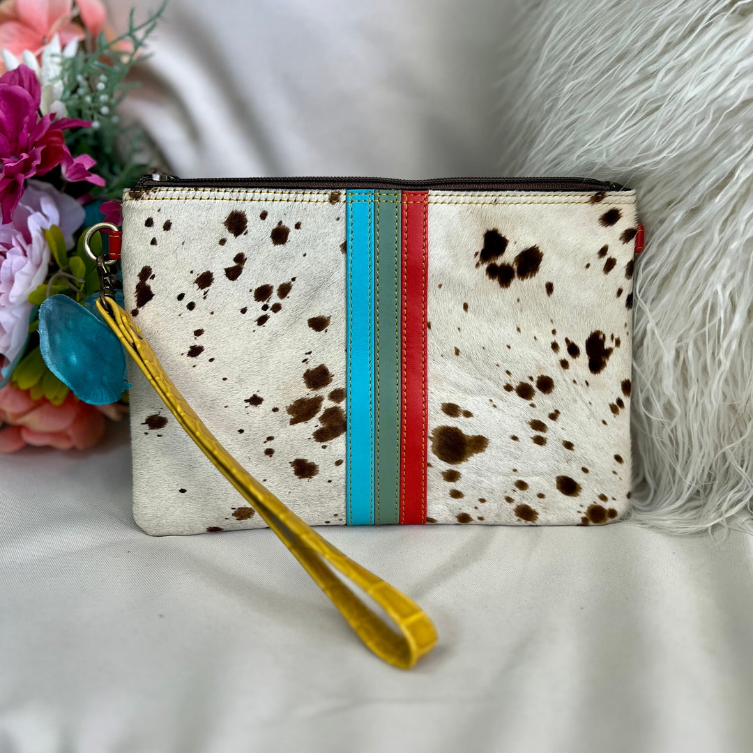 Evie Striped Leather Wristlet and Crossbody- 3 Colors | gussieduponline