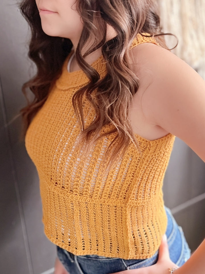 Crochet Tank Top- 2 Colors*