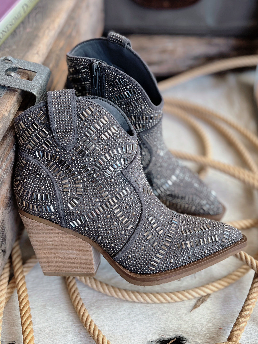 One Day Grey Maze of Life Boots | gussieduponline