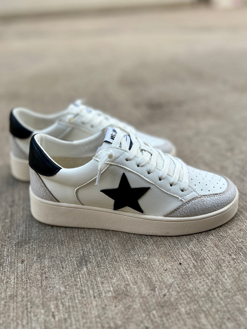 Juniper's White Star Sneakers | gussieduponline