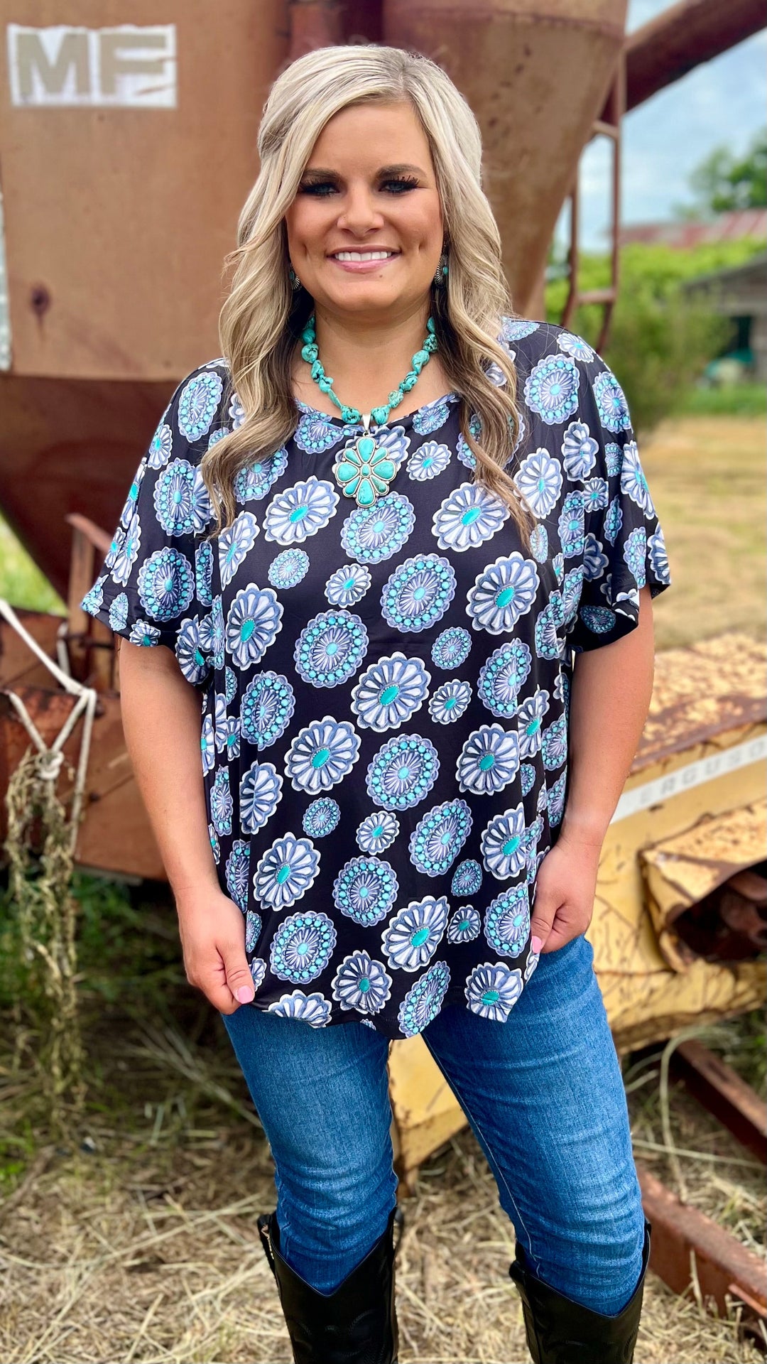 Silver City Concho Top | gussieduponline