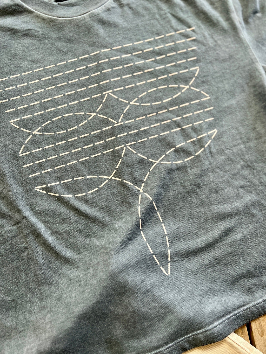 Boot Stitch Under Grey Skies Crop | gussieduponline