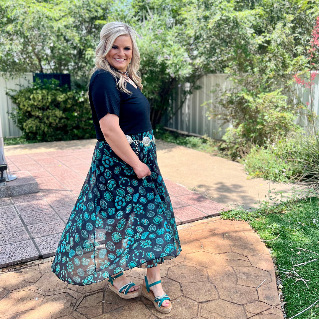 PLUS Concho Kreek Maxi Skirt | gussieduponline