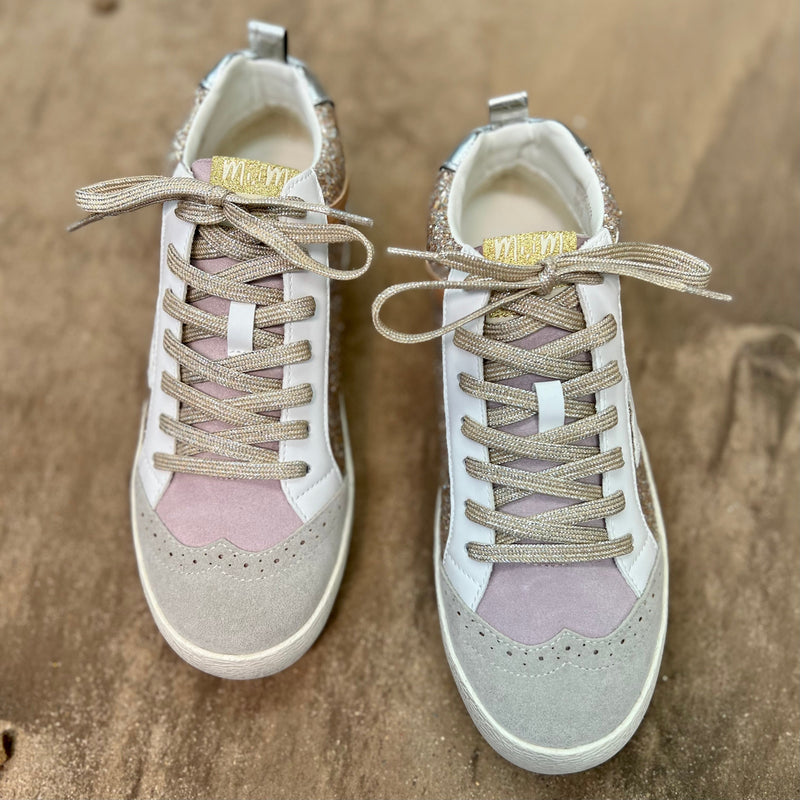 Oxford Lilacs & Gold Sneakers