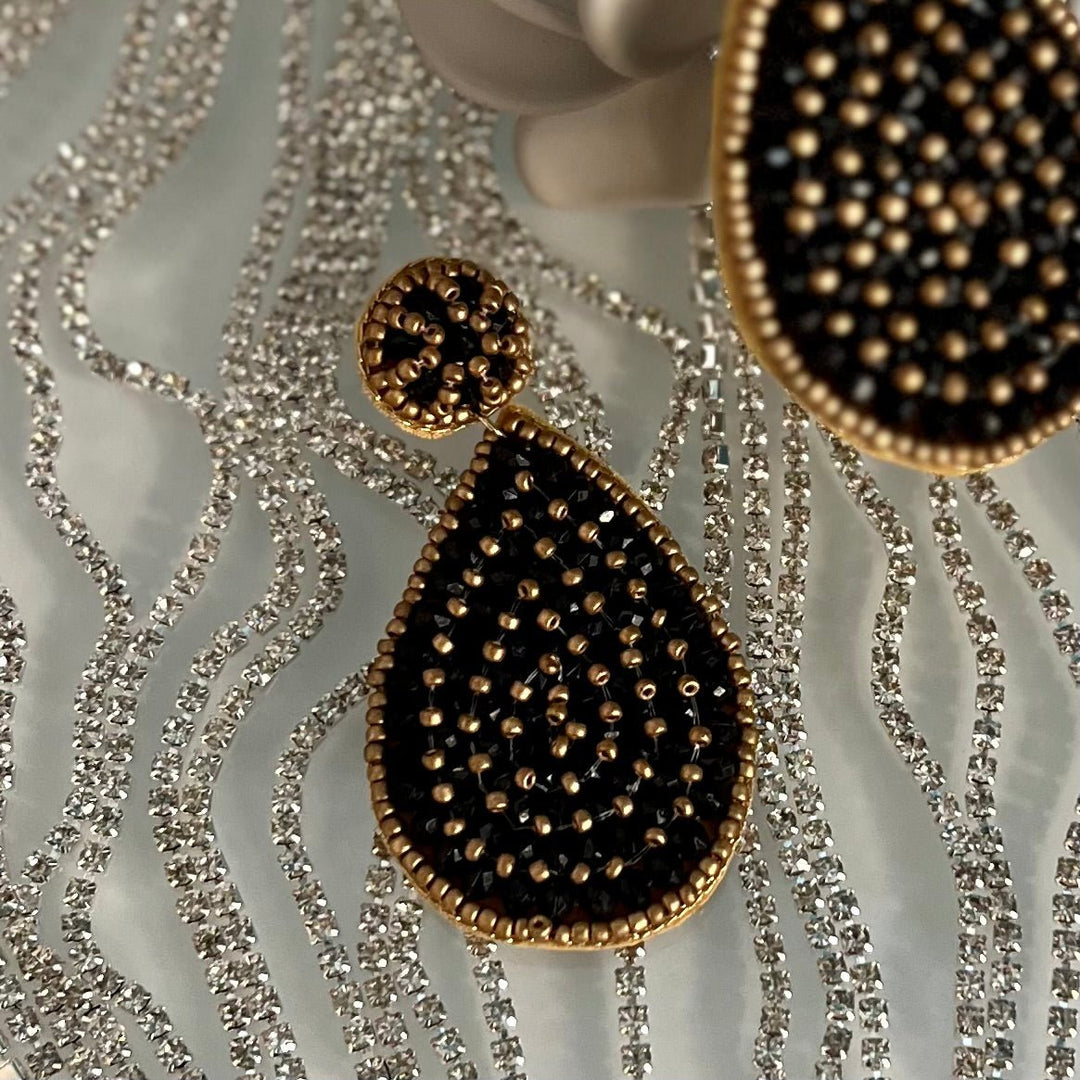 Seed Bead Tear Earrings- 4 Colors | gussieduponline