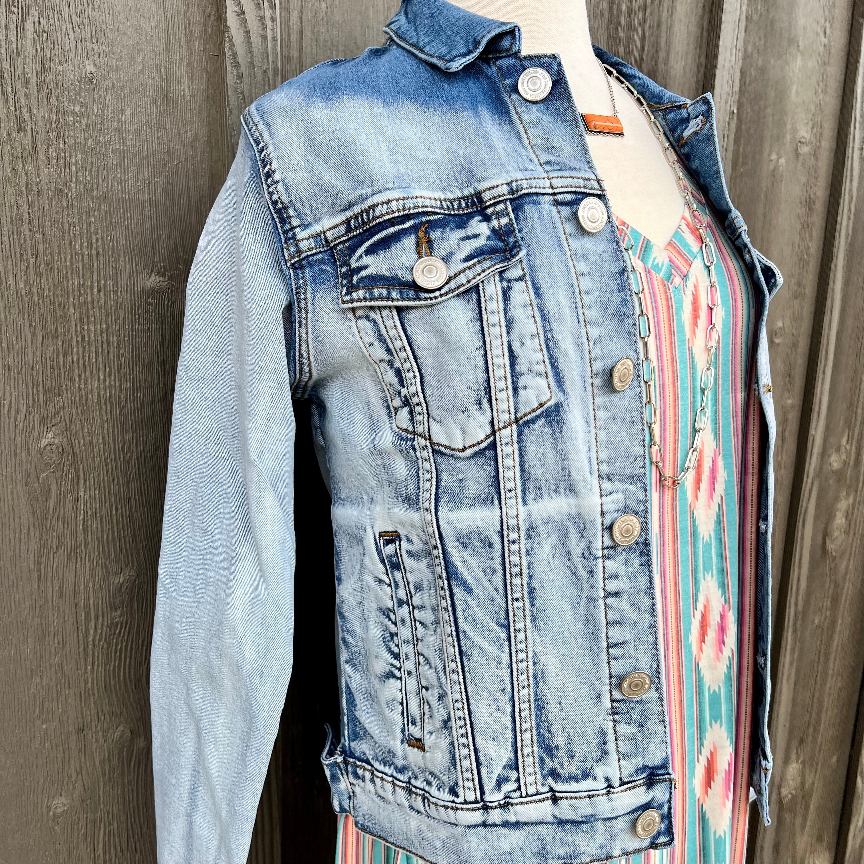 The Vintage Denim Jacket* – gussied up online
