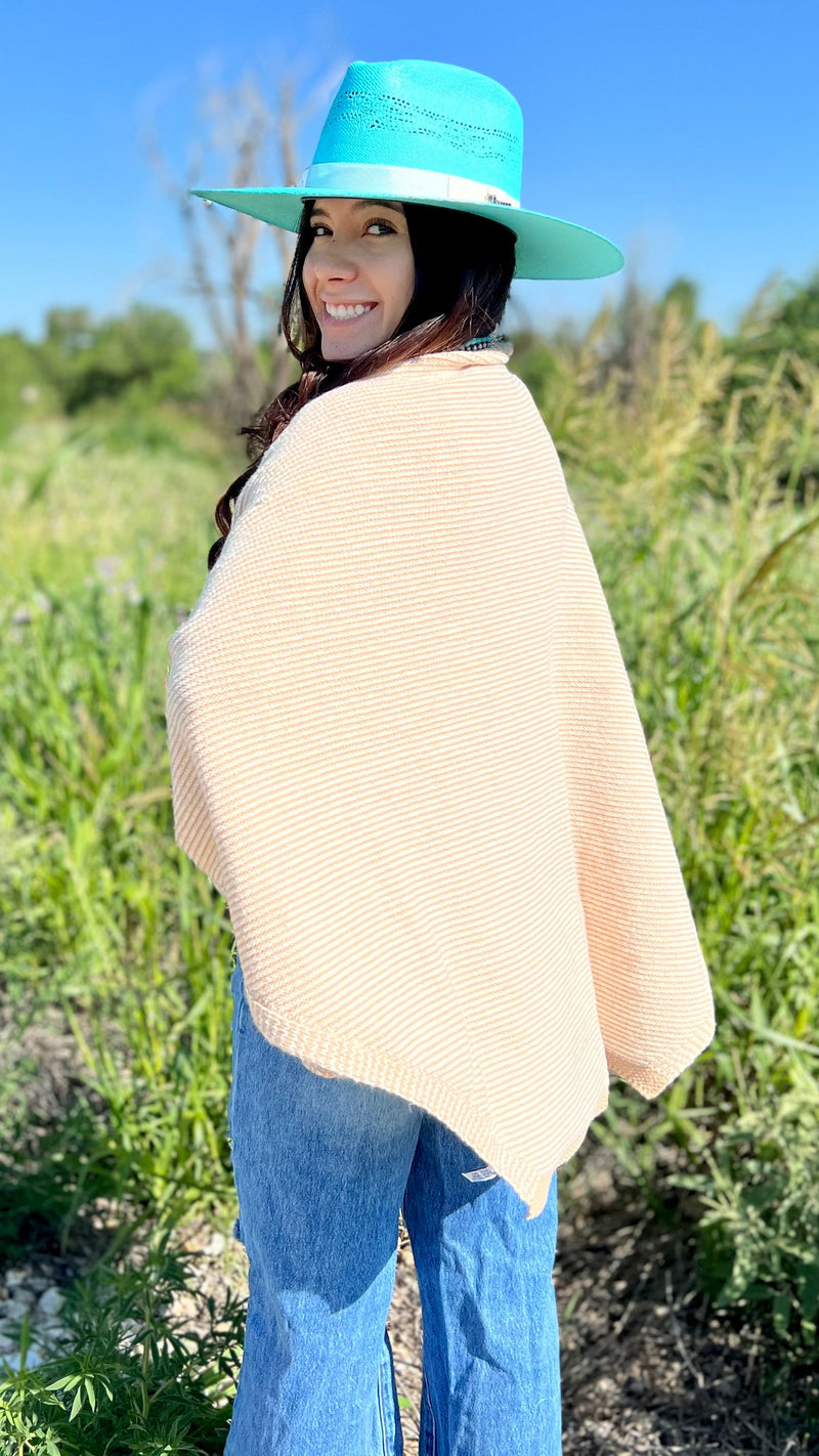 Cozy Knit Over The Shoulder Shaw
