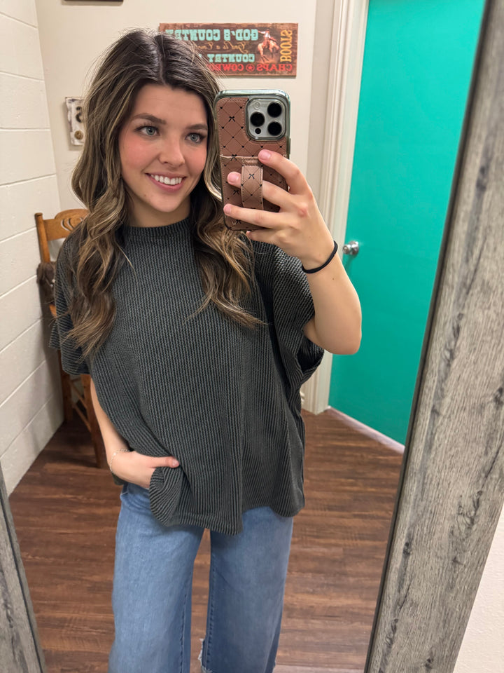 PLUS  Kick Back Oversized Top- 2 Colors