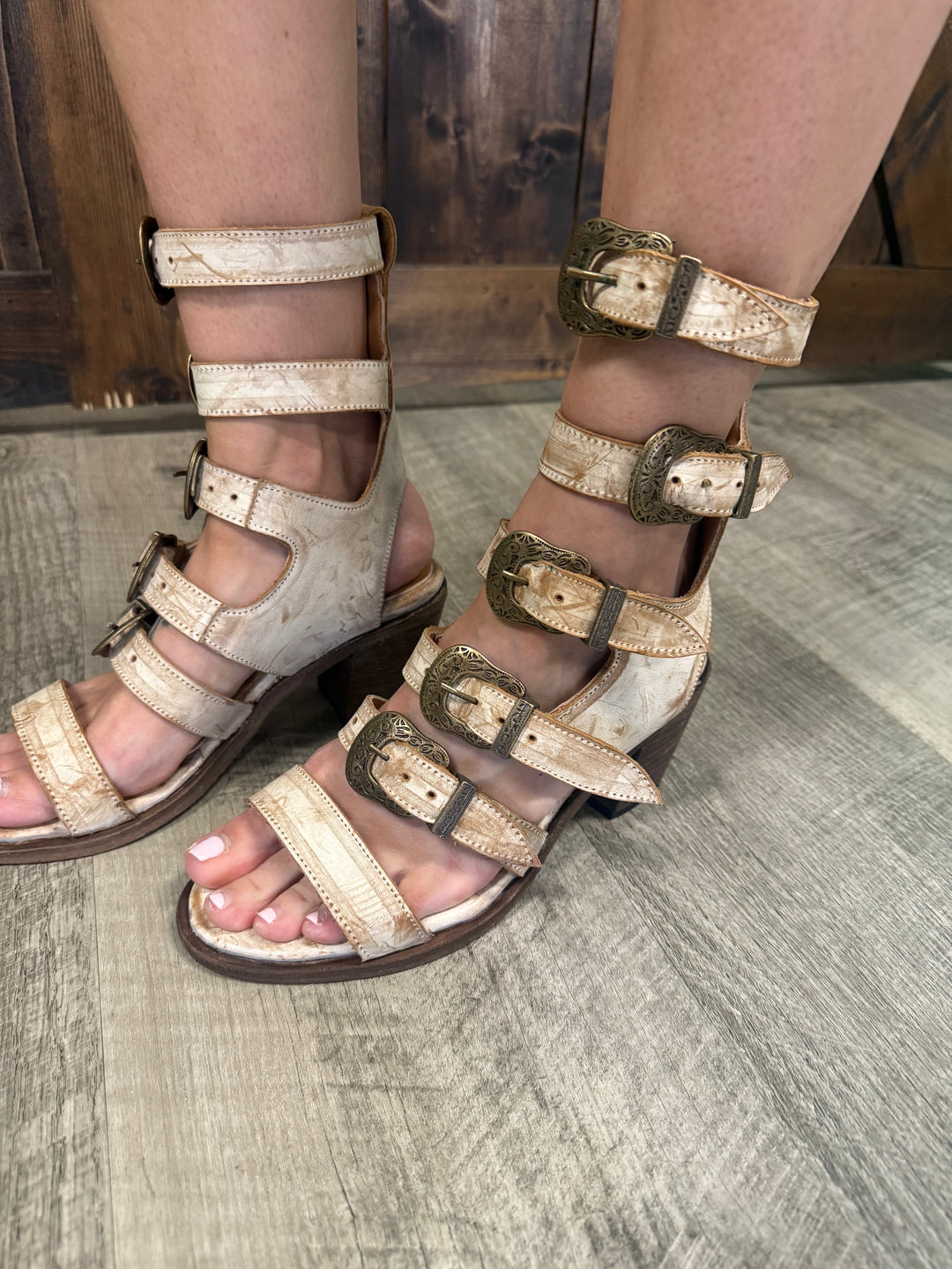 Agave Sky Starrs Strappy Heels