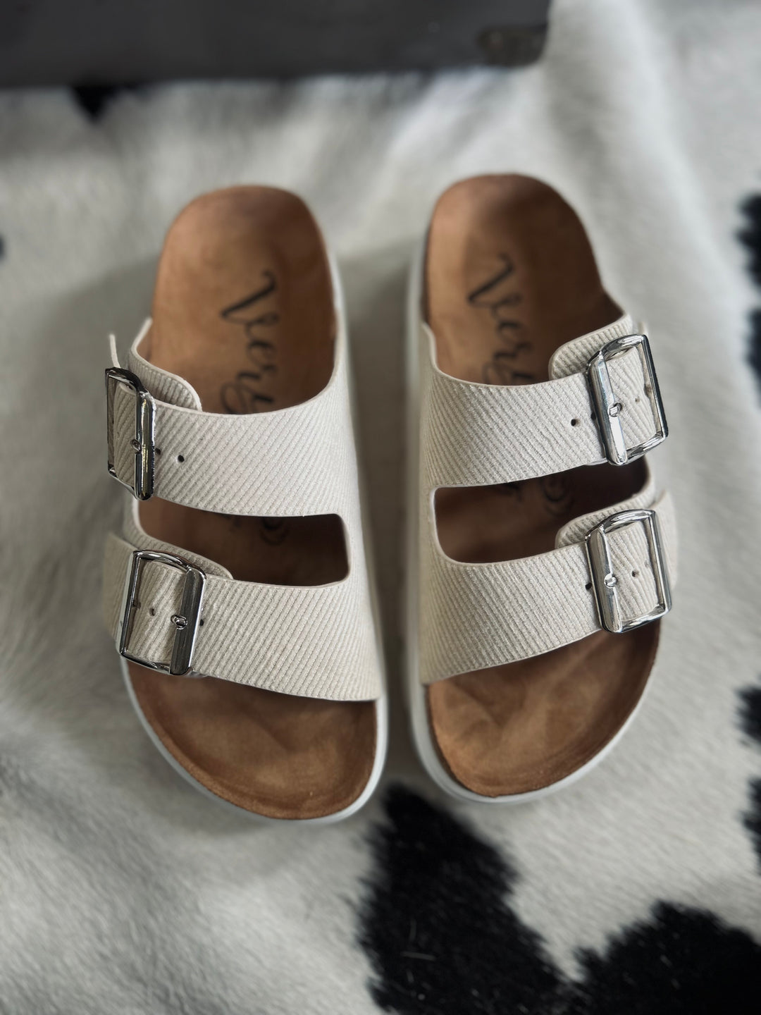 Jazmin Cream Platform Sandals