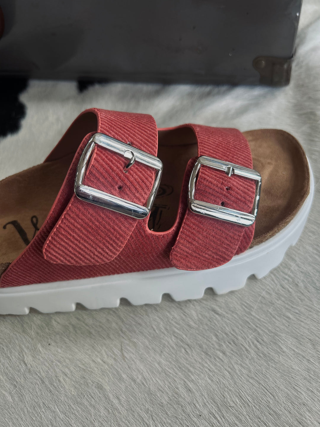 Jazmin Rust Platform Sandals