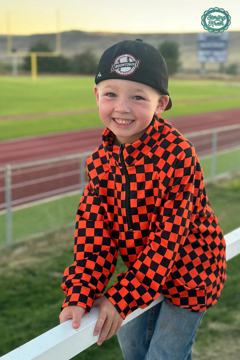 KIDS SK Orange & Black Pep Rally Pullover