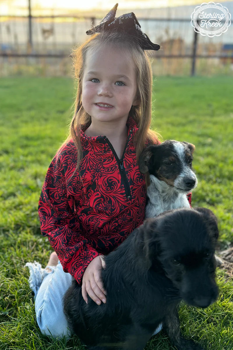 KIDS SK Red & Black Tailgate Party Pullover