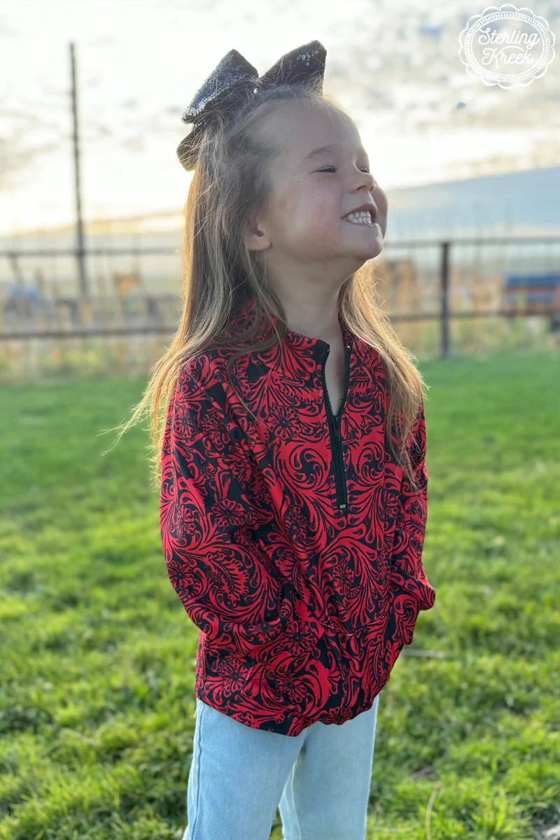 KIDS SK Red & Black Tailgate Party Pullover