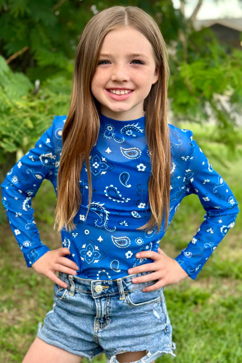 KIDS Sterling Kreek Bandana Babe Blue Mesh