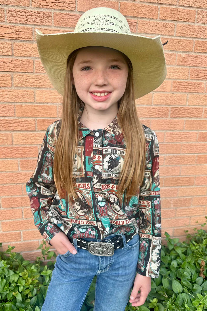 KIDS Sterling Kreek Vintage Rodeo Button Up