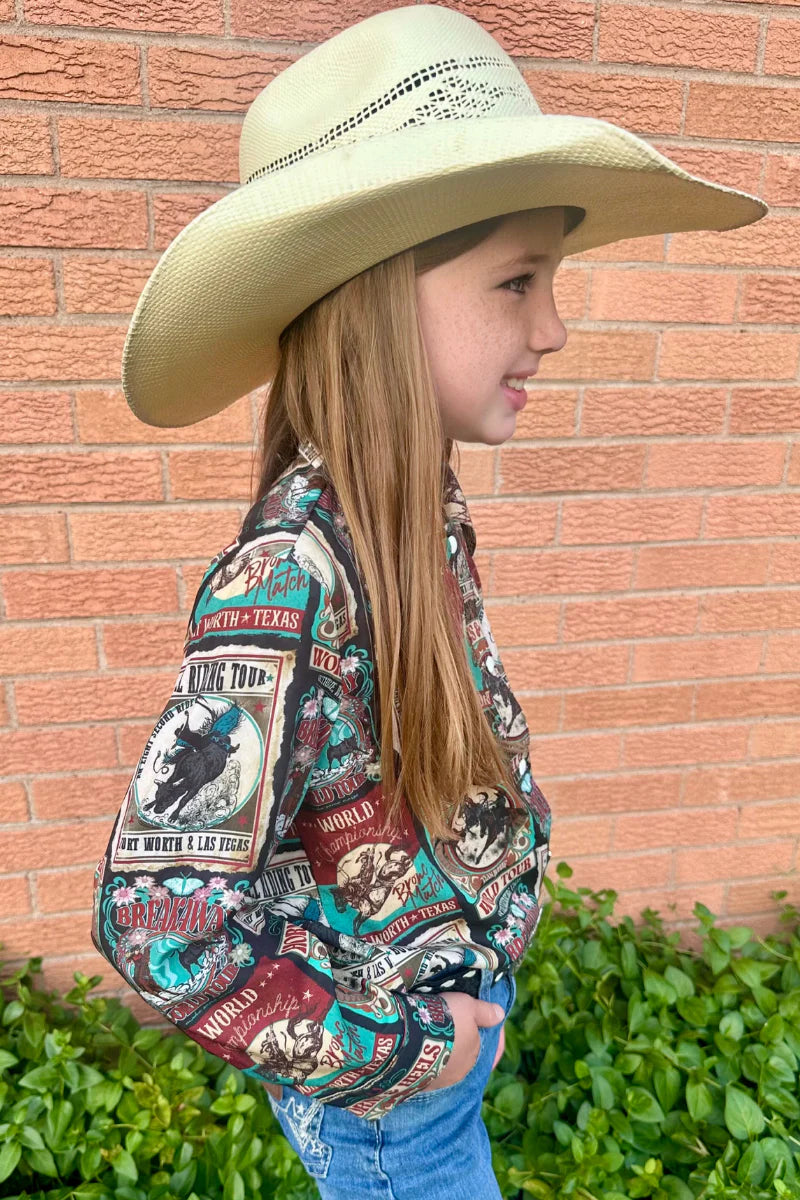 KIDS Sterling Kreek Vintage Rodeo Button Up