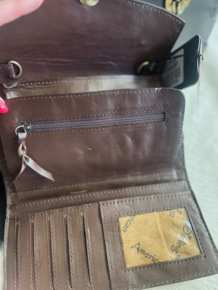 American Darling Leather Bloom Wallet Crossbody