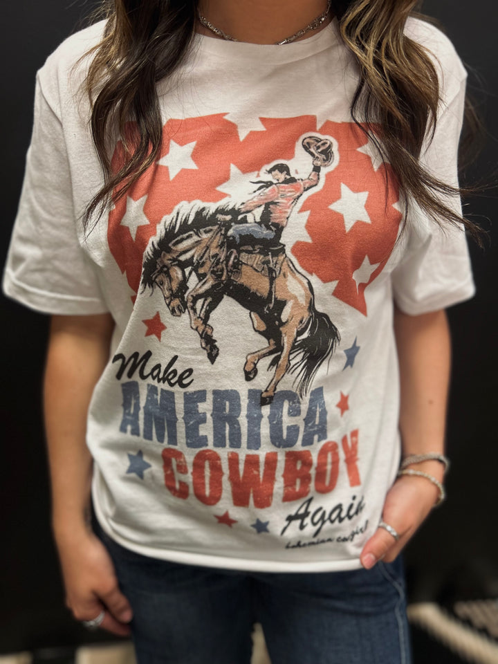 Make America Cowboy Again Bronc Graphic Tee*